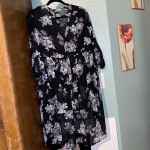 Floral High Low Tunic